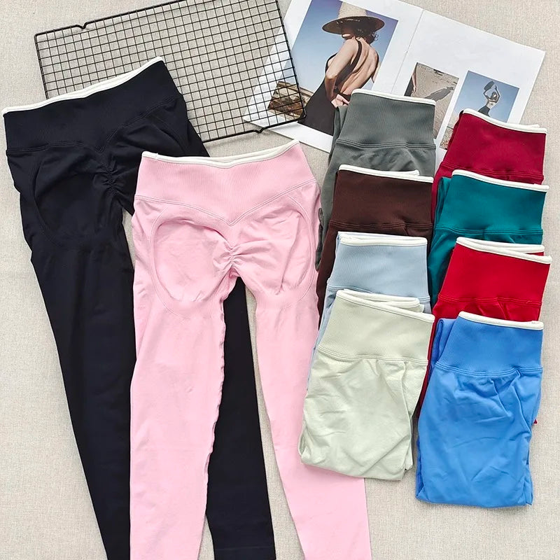 High-Waist Seamless Active Leggings