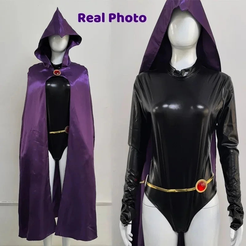 Teen Titans Raven Cosplay Costume Set