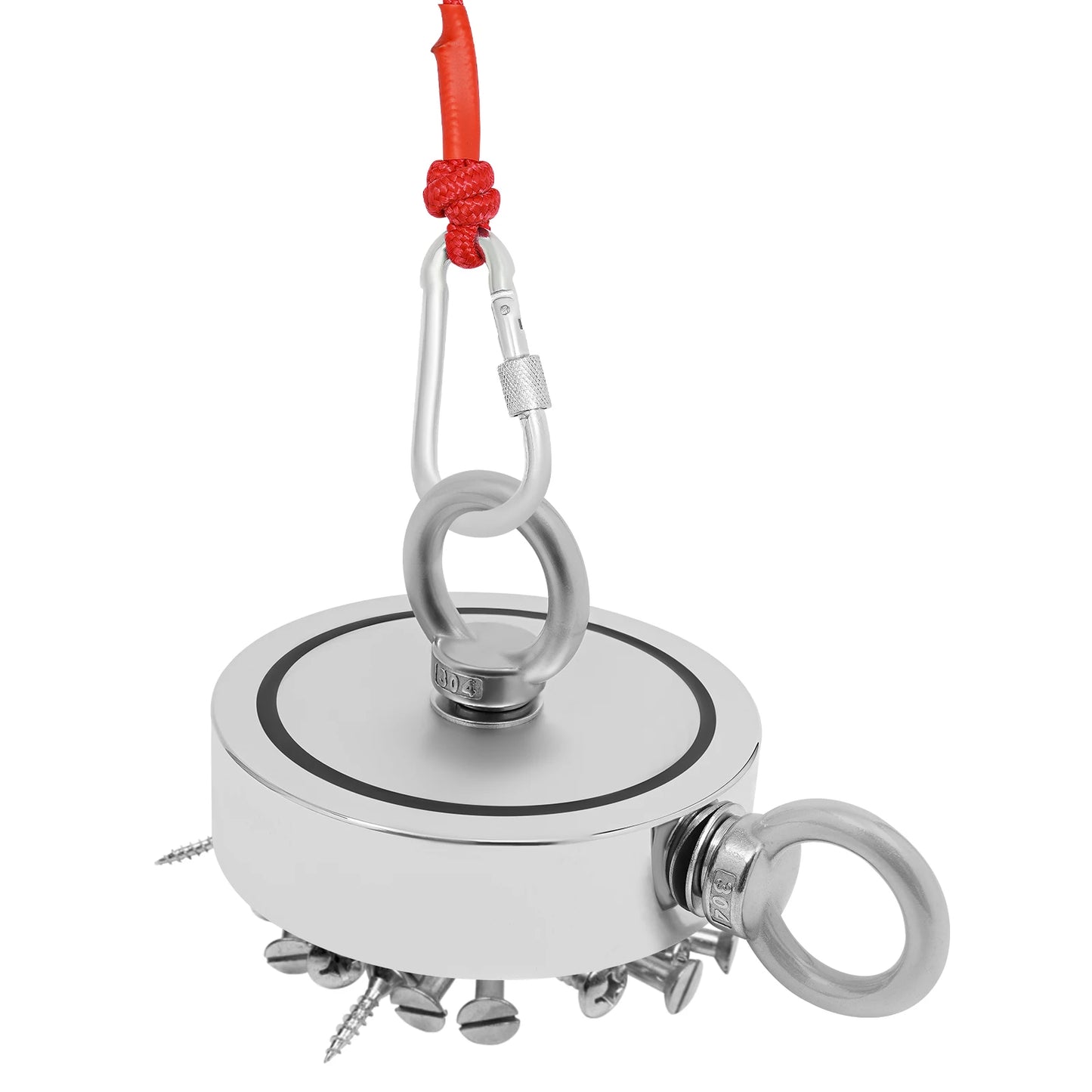 2000lbs Fishing Magnet Kit With 30m Rope & Gloves