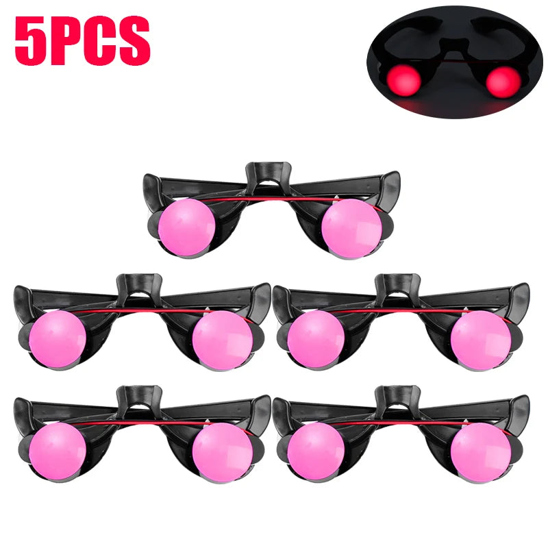 LED Glowing Red Eye Horror Glasses Props