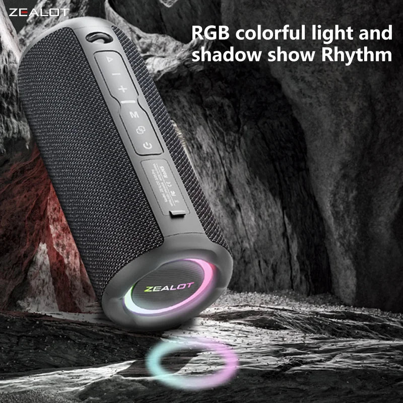 Zealot S49 Pro 20W Portable Bluetooth Speaker with RGB Light