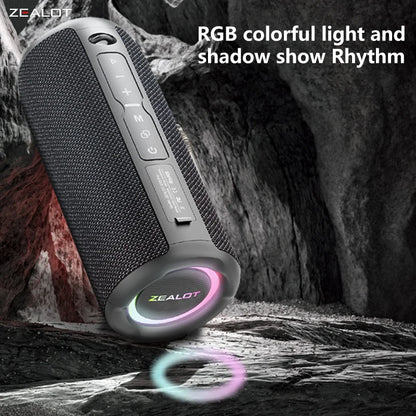 Zealot S49 Pro 20W Portable Bluetooth Speaker with RGB Light