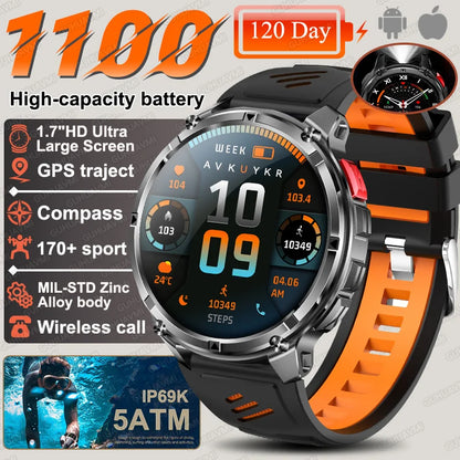 T-Rex3 Pro 1100mAh Battery Smart Watch