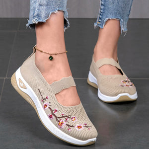 Breathable Mesh Flat Casual Shoes