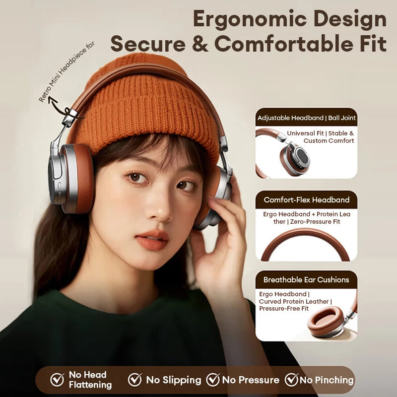 Lenovo Foldable Wireless Bluetooth Headset