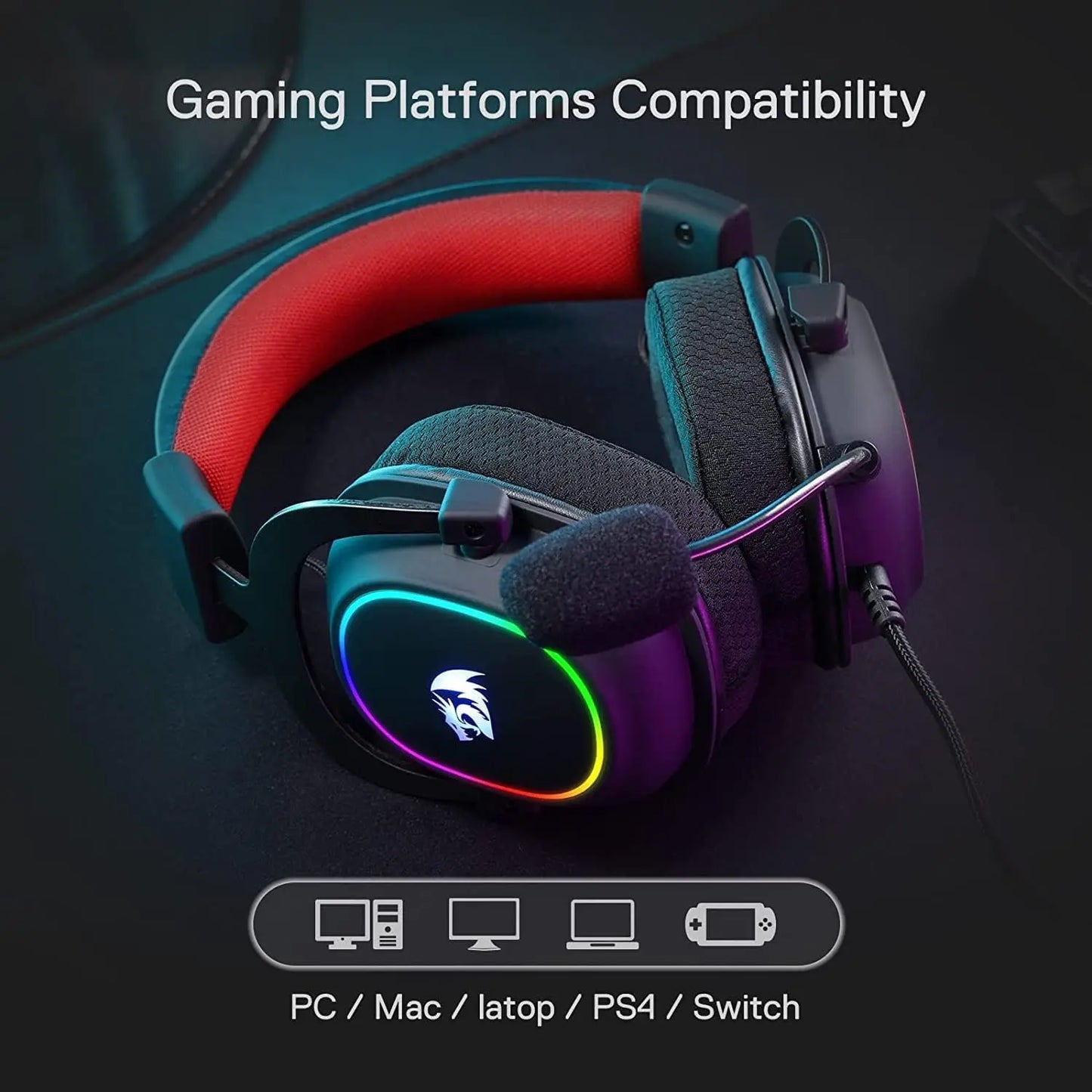 Redragon H510 Zeus-X RGB Wired Backlit Gaming Headset
