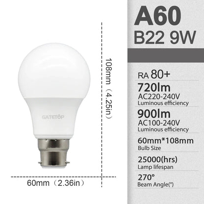E27 Rechargeable LED Emergency Light Bulb