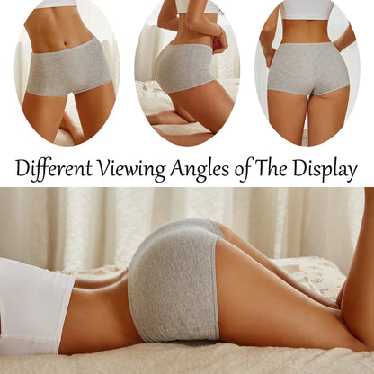 5Pcs Seamless Cotton Boyshorts