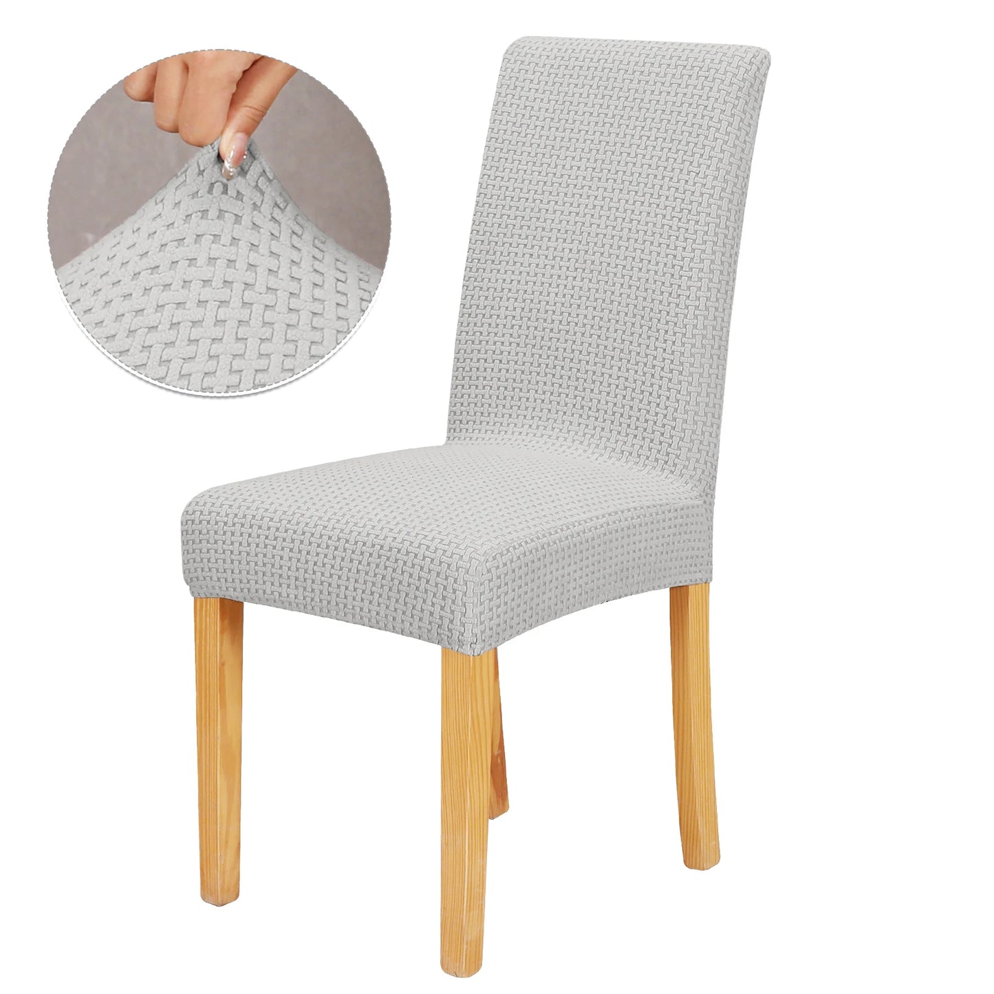 Luxurious Soft Velvet Stretch Chair Covers – Universal Slipcover Protector for Dining Room, Hotel & Office