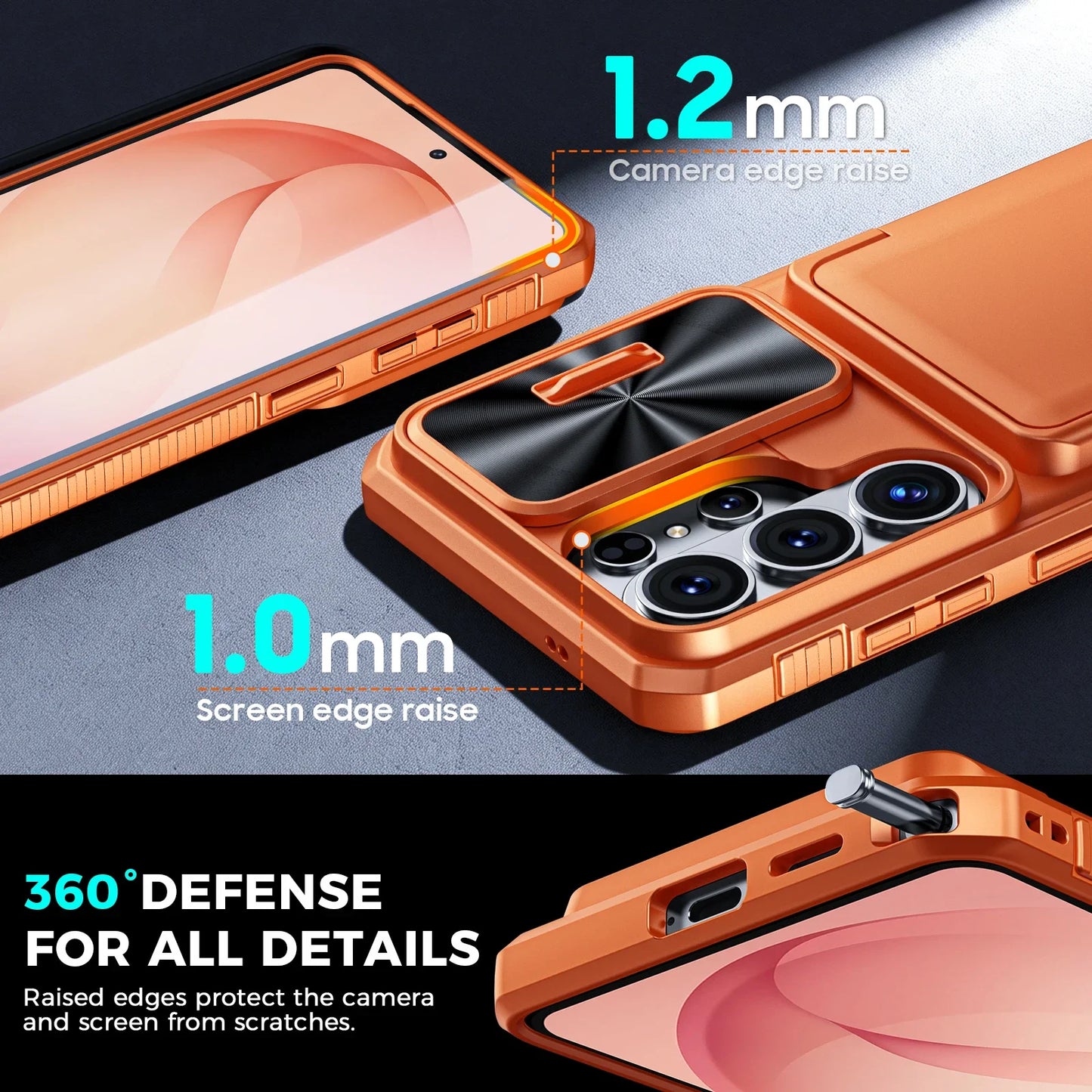 Galaxy S26 Ultra RFID Full Body Rugged Shockproof Silicone Protective Case