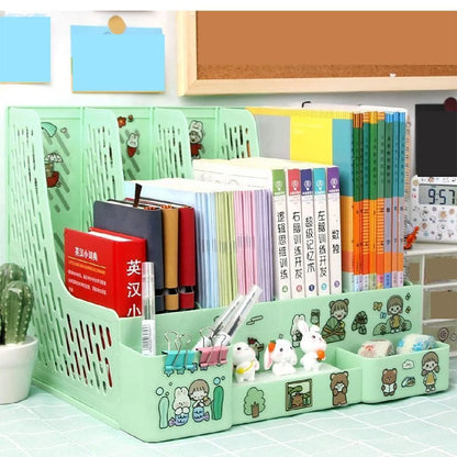 Multi-color File Storage & Organizer Rack