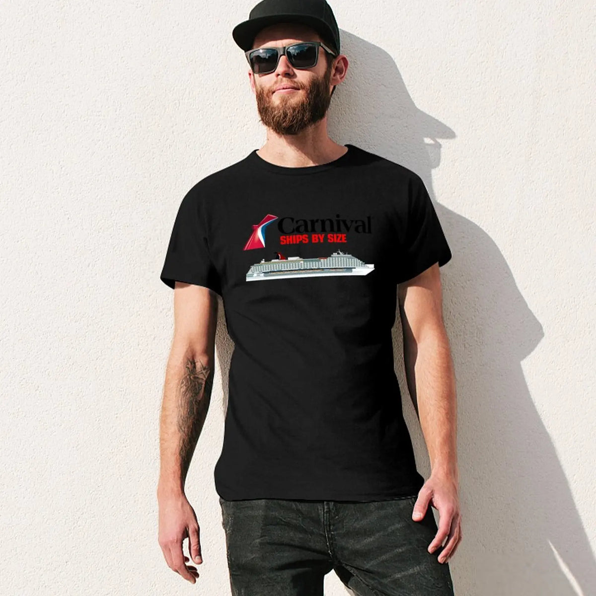 Carnival Cruise Ships by the Sea Men's Short-Sleeve T-Shirt