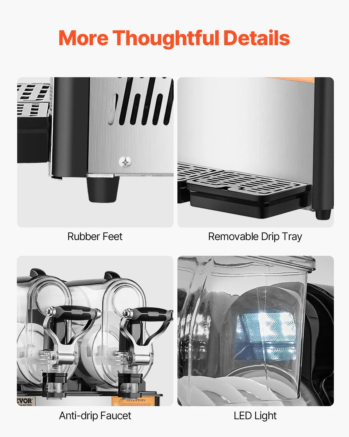 VEVOR Commercial 3Lx2 Double Tank Frozen Drink Machine