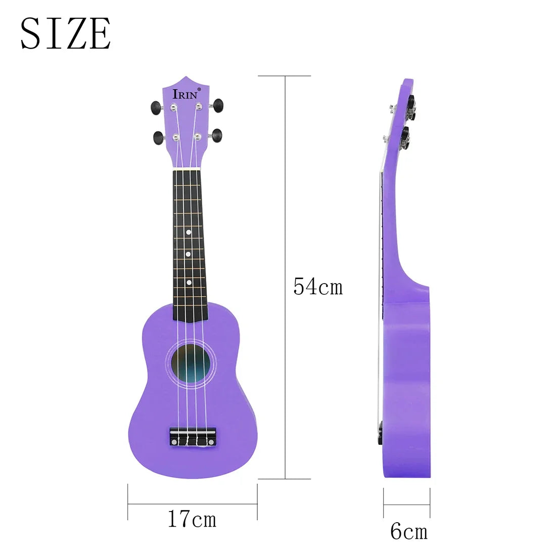IRIN 21-Inch Hawaiian Beginner Soprano Ukulele