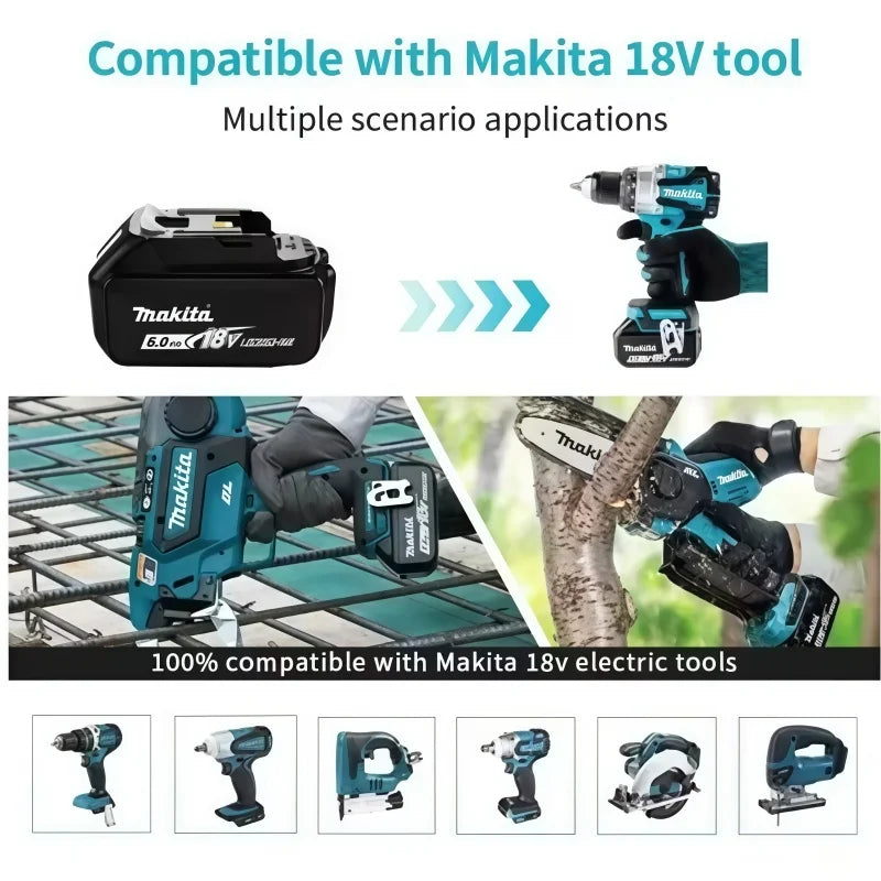 18V Lithium-Ion Replacement Battery for Makita Cordless Power Tools