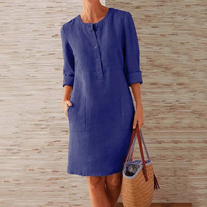 Women's Relaxed Fit Cotton Linen Tunic