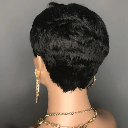 Women's Synthetic Layered Short Pixie Cut Wig