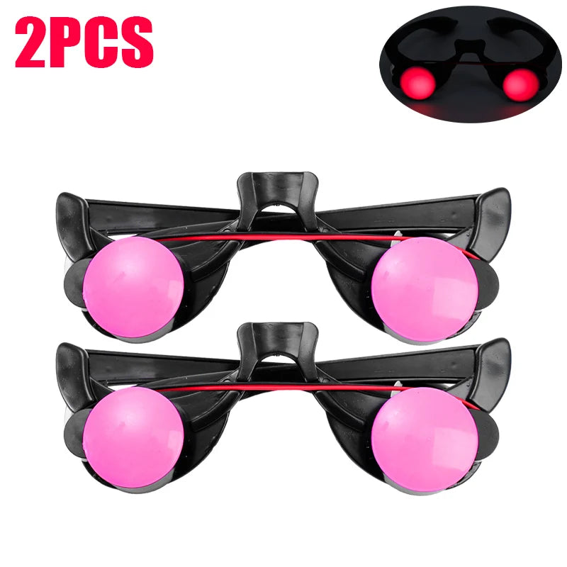 LED Glowing Red Eye Horror Glasses Props