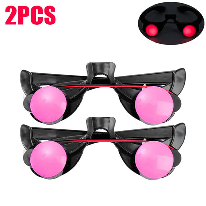 LED Glowing Red Eye Horror Glasses Props