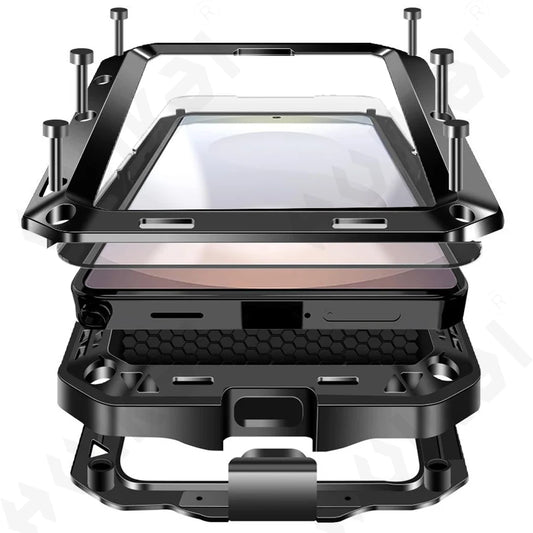 Heavy-Duty 360° Full-Body Armor Metal Phone Case