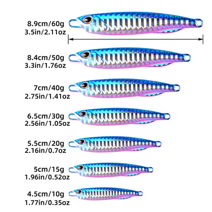 Aorace 5PCS Metal Jig Fishing Lure