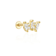 CANNER Simple Flat Head Pierced Stud Earrings