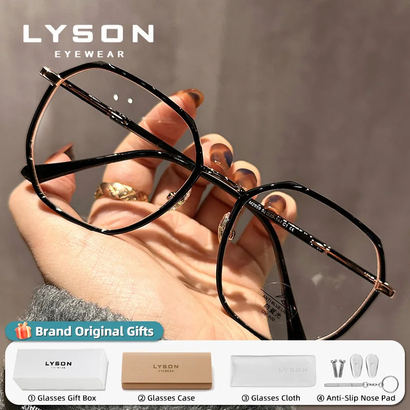 LYSON Large Polygonal Reading Glasses