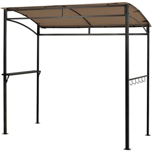 7ft Grill Canopy with Serving Shelf and Storage Hooks