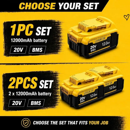 20V MAX Lithium-Ion Replacement Battery for DeWALT Power Tools