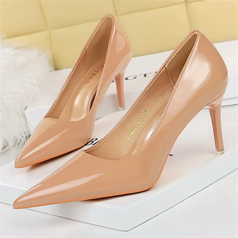 Women's Pointed Toe Super High Heel Stiletto Pumps
