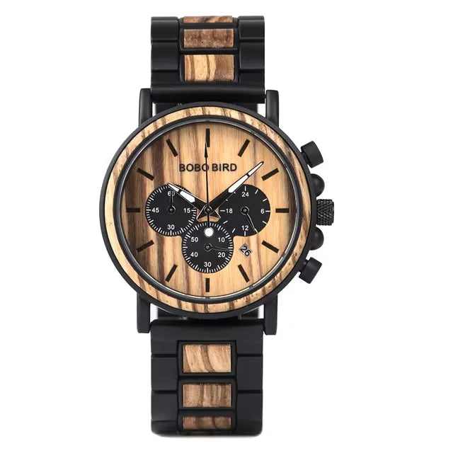 BOBO BIRD Wooden Quartz Wristwatch