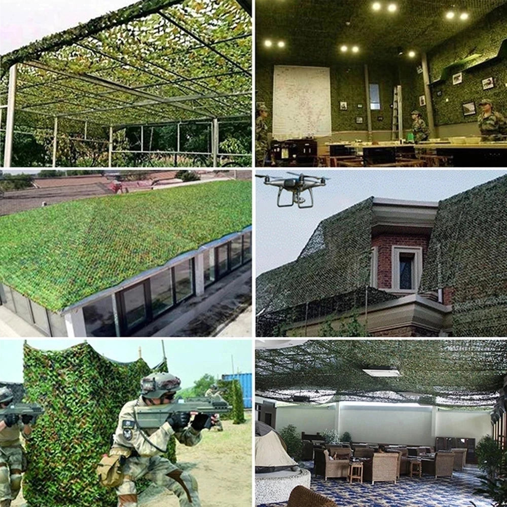 Multi-Purpose Military Camouflage Netting for Outdoor Shade & Decor