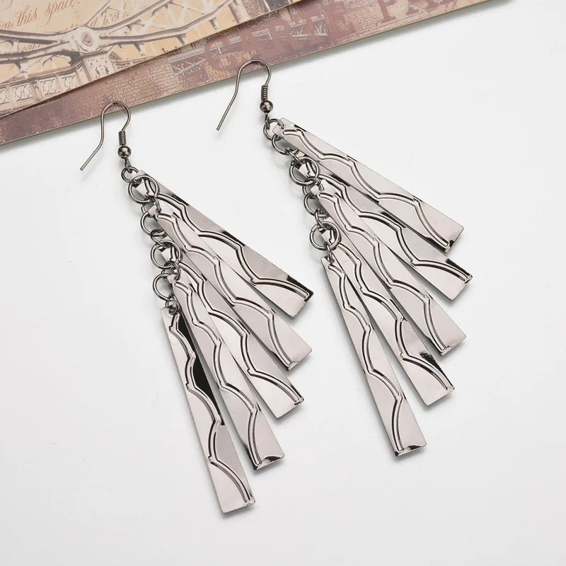 Floating Long Hook Earrings