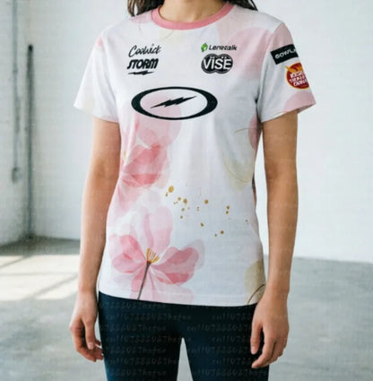 Coolwick Storm Floral Graphic Performance Bowling Jersey
