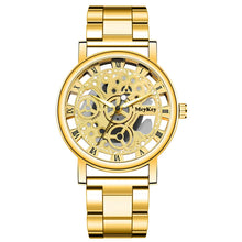 Hollow Skeleton Faux Mechanical Mesh Quartz Wrist Watch