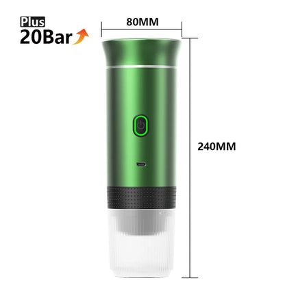 Wireless Electric Portable Espresso Coffee Machine for Car & Home Camping