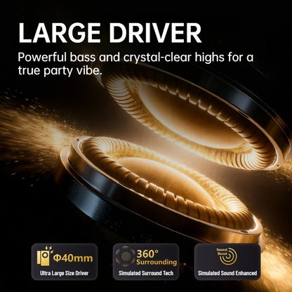Monster Harmonic N21 Wireless Bluetooth 6.0 Over-Ear Foldable Headphones