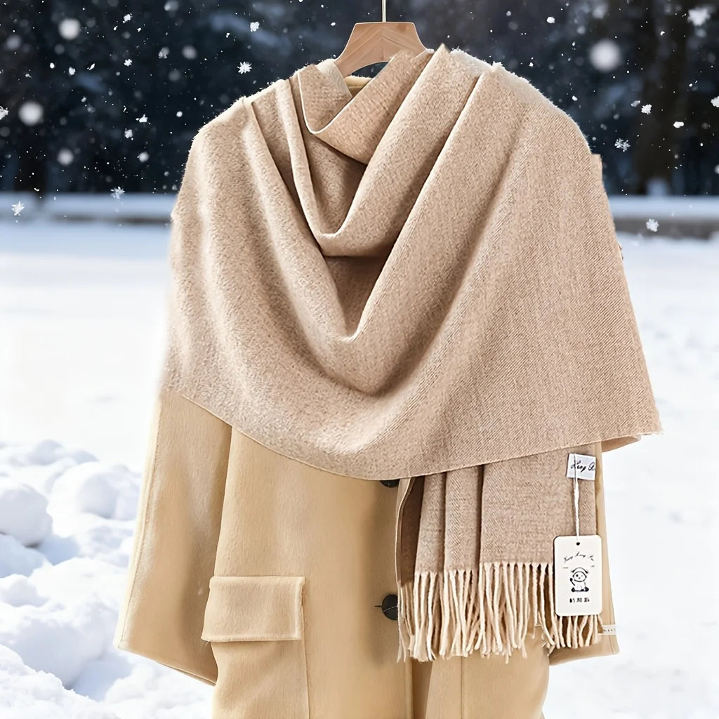 Luxurious Wool-Blend Winter Pashmina Shawl & Scarf