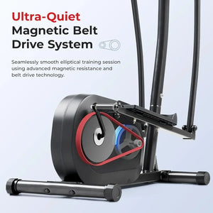 YC-Health & Fitness Smart Upright Elliptical w/Pulse Sensor Built-in