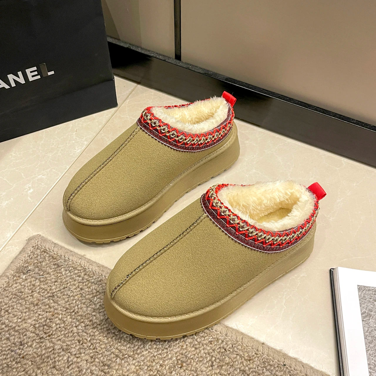 Women's Winter Warm Cashmere Snow Boots & Plush Slippers