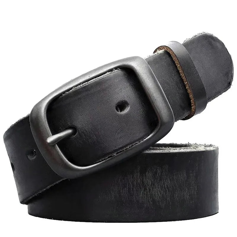 Genuine Leather Automatic Buckle Belt