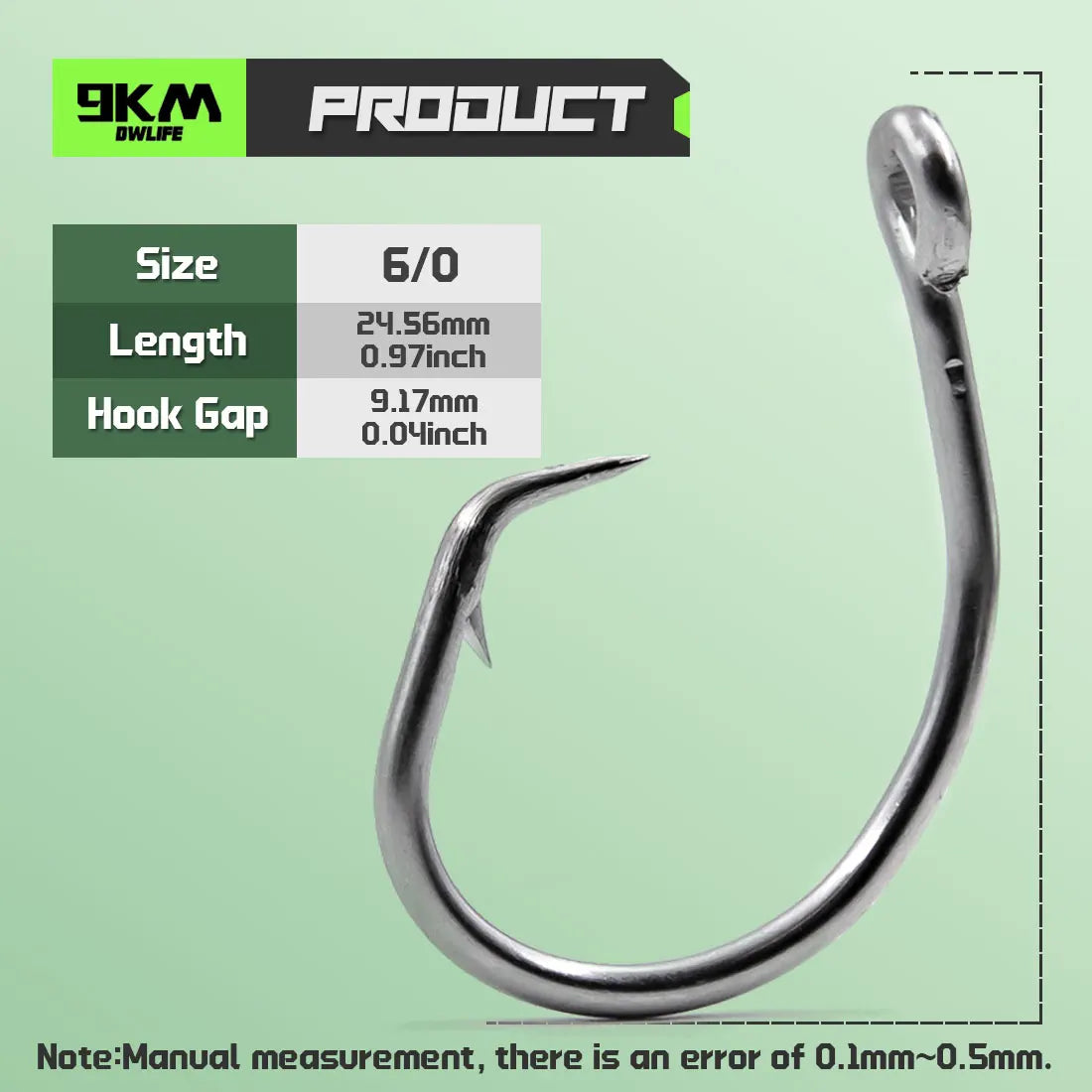 Forged in-line Large Circle Hooks