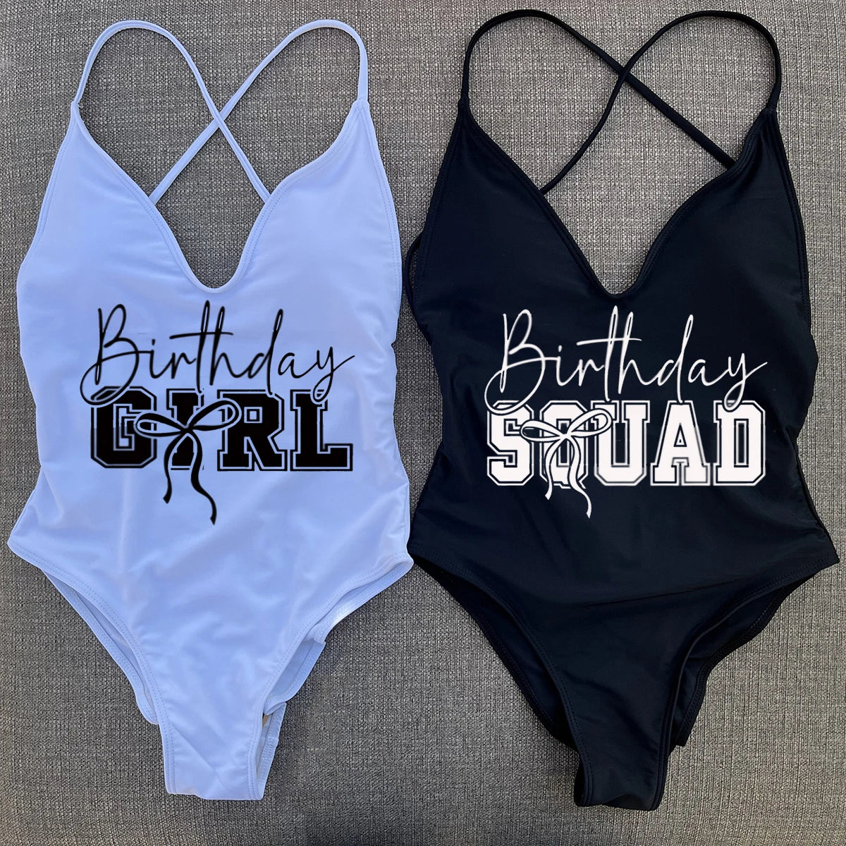 Padded One Piece Swimsuit Birthday Bathing Suit