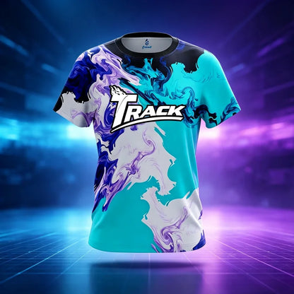 Track Tornado Lightning Storm Performance Bowling Jersey