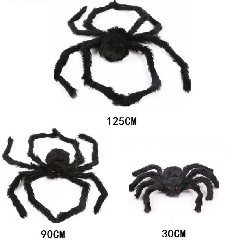Giant Halloween Spider & Web Outdoor Decoration Set