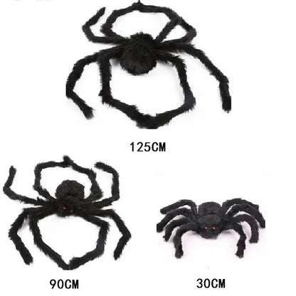 Giant Halloween Spider & Web Outdoor Decoration Set
