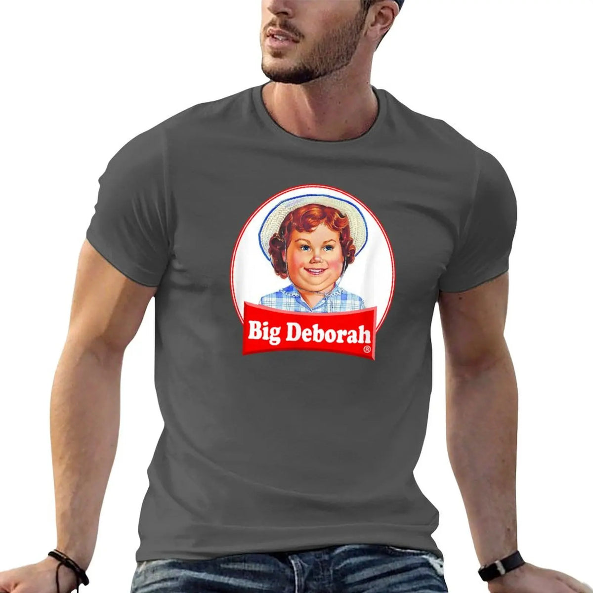 Big Deborah Parody Graphic Short Sleeve T-Shirt