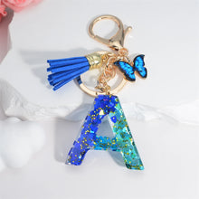 Alphabet Tasseled Keychain