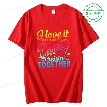Women’s Cruise Squad 2026 Graphic T-Shirt – Casual Short Sleeve Vacation Tee