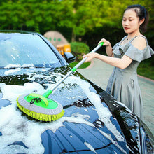 Rotating Car Wash Mop with Three-Section Telescopic Handle